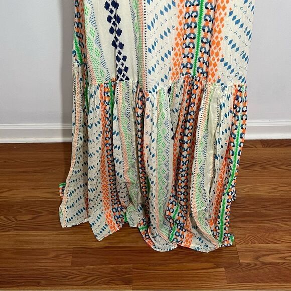 Lane Bryant Colorful Ikat Crystal Beaded Neckline Maxi Sundress -- 14/16 - Picture 10 of 14